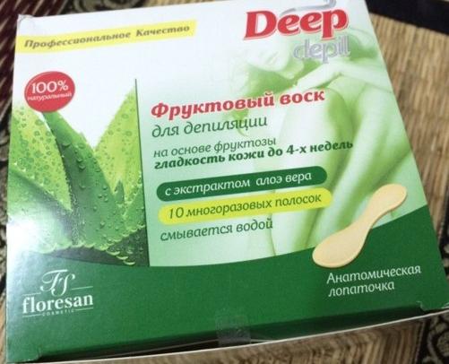 Фруктовый воск для депиляции Deep depil с экстрактом алоэ вера  фото