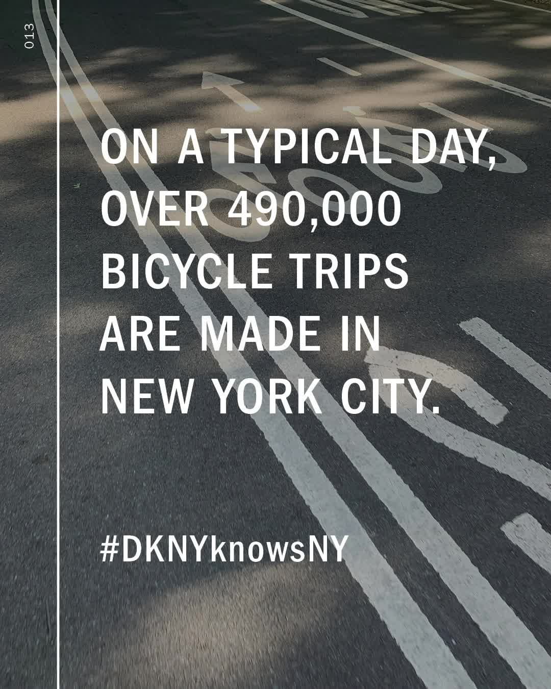 DKNY - Nearly 800,000 New Yorkers ride a bike regularly. The amount of trips taken are now triple compared to 15 years ago. #DKNYknowsNY
_____
This week we’re sharing some of our favorite summer-theme...