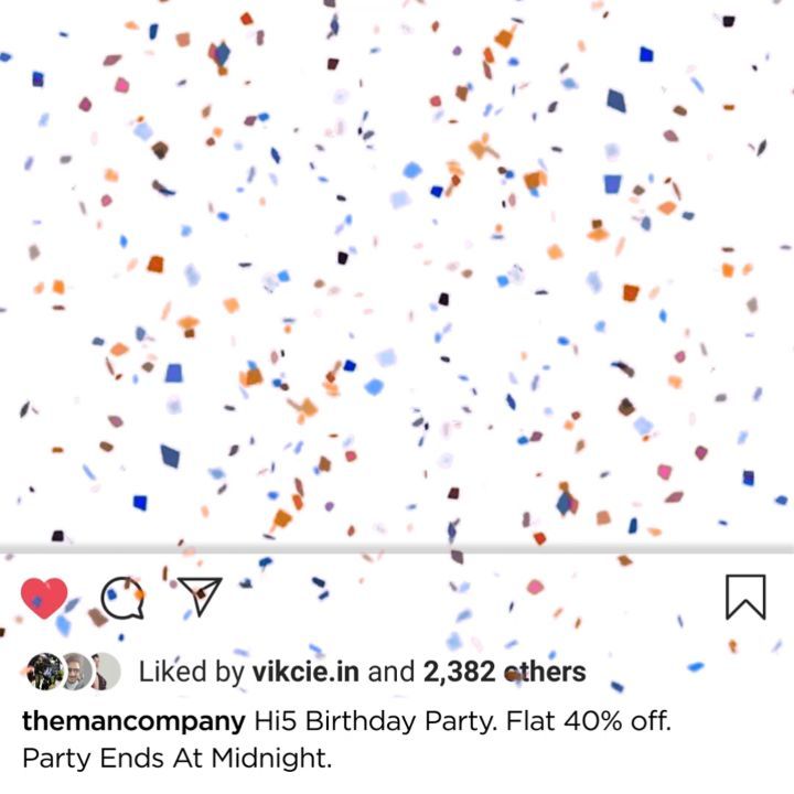 The Man Company - Missed the big surprise? Worry not, for the party is still on. 

Keep celebrating with flat 40% off across the website till midnight. Use code BIRTHDAY40.
#themancompany #GentlemanIn...