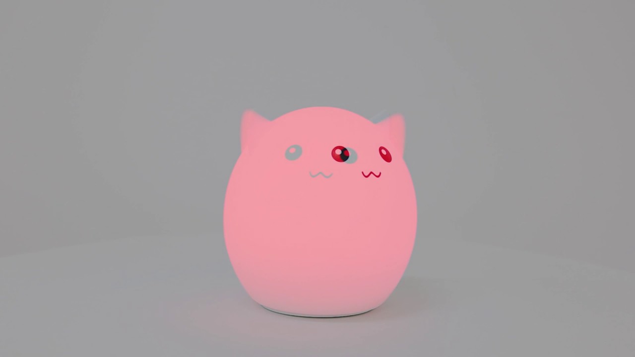 Home Decor Pig Cartoon Gel USB LED Ombre Night Light