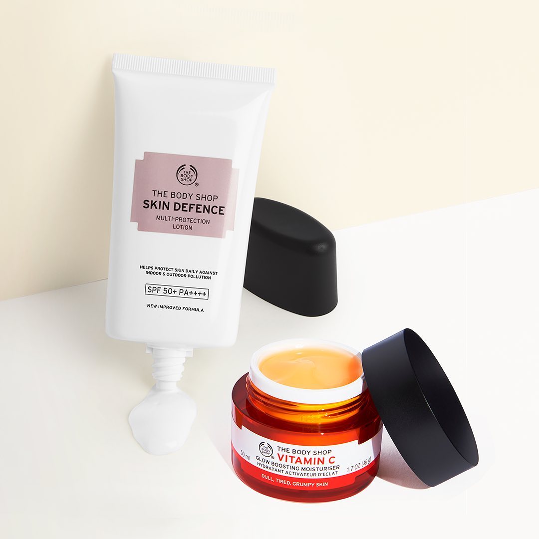 The Body Shop India - Beat dullness to reveal luminous skin with Vitamin powered skincare! Build your routine with our high performance Vitamin C and follow up with our new & improved Skin Defence for...