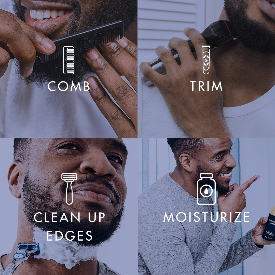 Gillette - Trimming your beard at home? Our Barber Council has some easy steps to follow. 
✔Comb it out — Untangle your beard before you get to trimming.
✔Trim to desired length — Pick your perfect le...