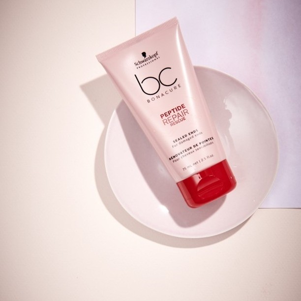 Schwarzkopf Professional - OK so it may have been a *littttle* while since your last trim; treat those lengths and strengthen them with  #BCBonacure Peptide Repair Rescue Sealed Ends to protect and pr...