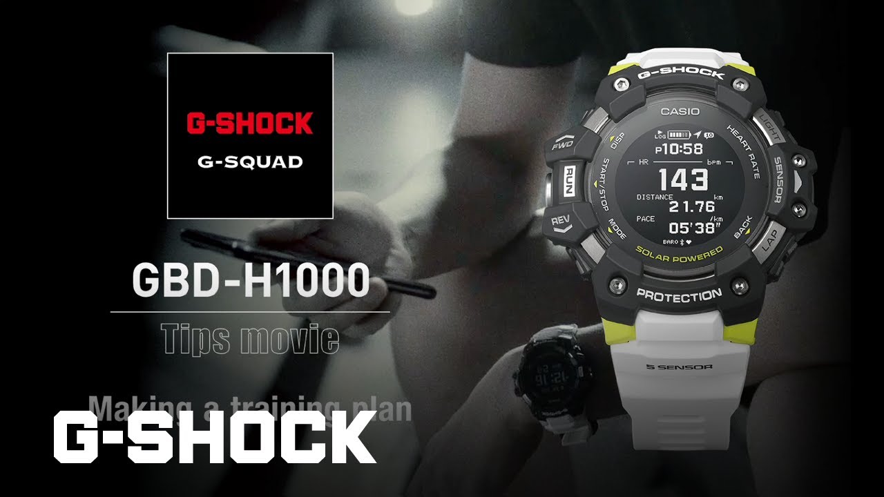 GBD-H1000 Tips movie - Making a training plan: CASIO G-SHOCK