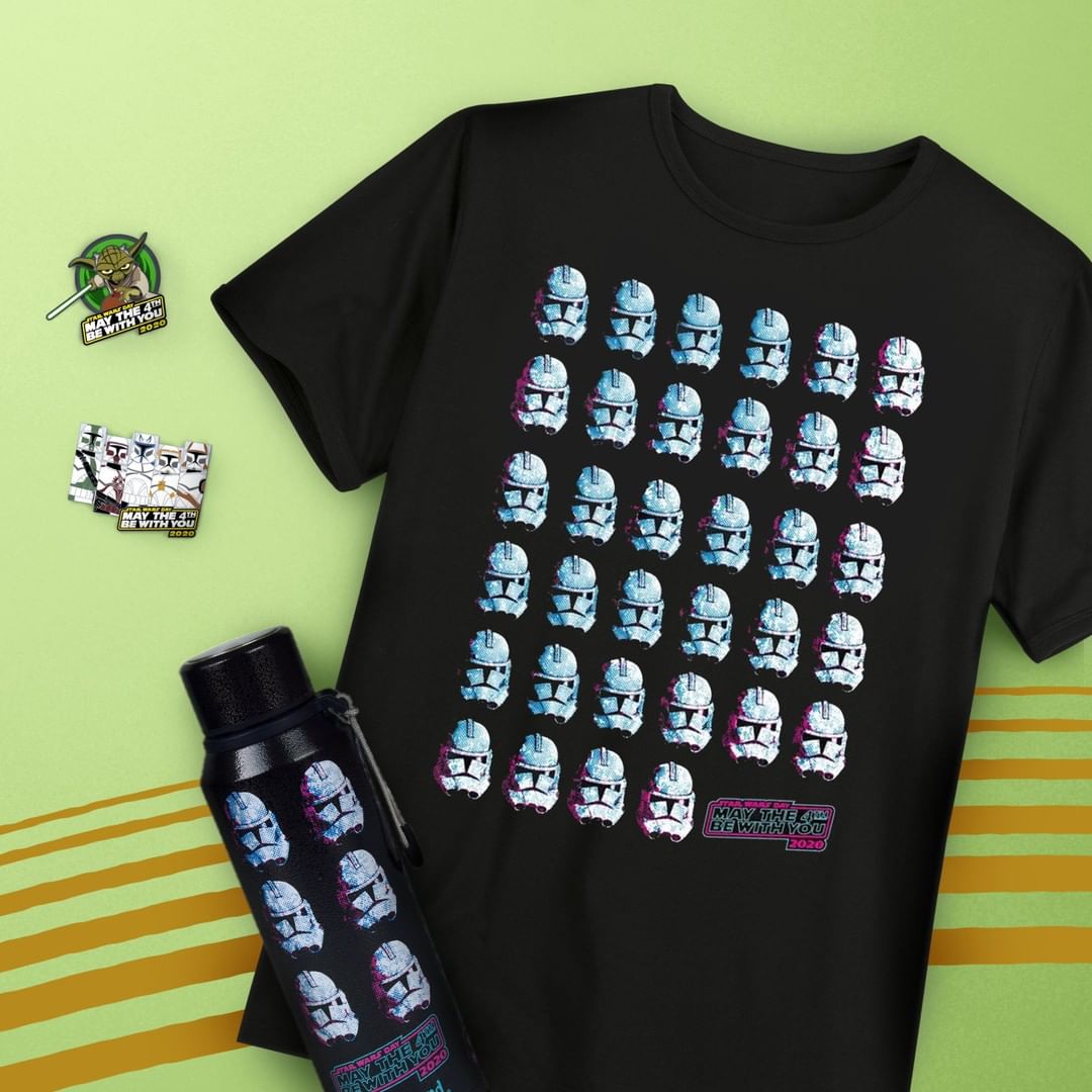 shopDisney - Exclusive May the 4th styles and more landing today at 7am PT! #StarWarsDay #StarWars #MayThe4thBeWithYou // link in bio