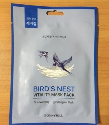 Тканевая маска для лица Bonnyhill BIRD'S NEST Освежающая  фото