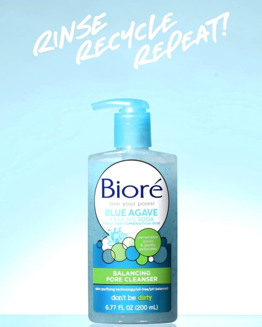 Bioré Skincare - Recycling cleanser bottles is easy as 1, 2, 3. No really. Just remember these 3 steps—remove the pump, rinse, and recycle. ♻️