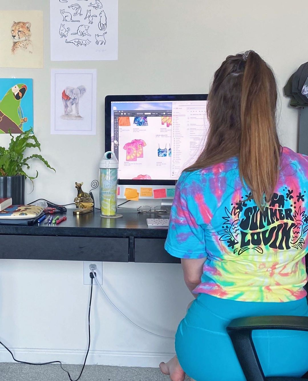 Ivory Ella - A day in the life of a designer! Check out our TikTok -@official_ivoryella to see Lauren's daily routine and a sneak peek at Spring 2021 🐘💕#IESummerLovin