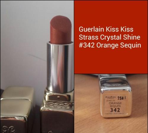 Губная помада Guerlain Kiss Kiss Strass Crystal Shine 342 Orange Sequin