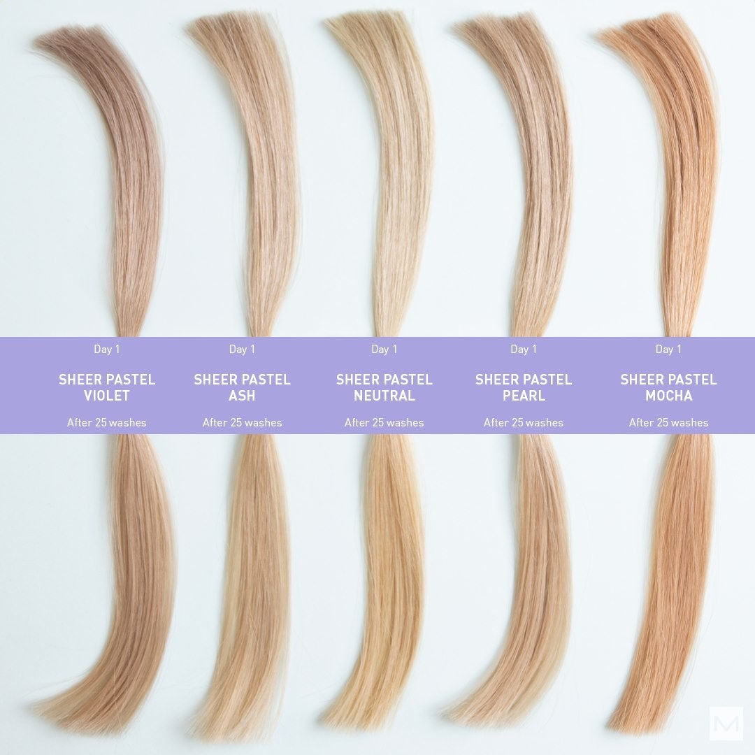 Matrix - Fading? Never heard of her 💁 The NEW! #ColorSync Sheer Pastel Toners are now upgraded with Cool + Technology brining you 
📅Long lasting color up to 25 days!
🧊 Color that stays & fades cool...