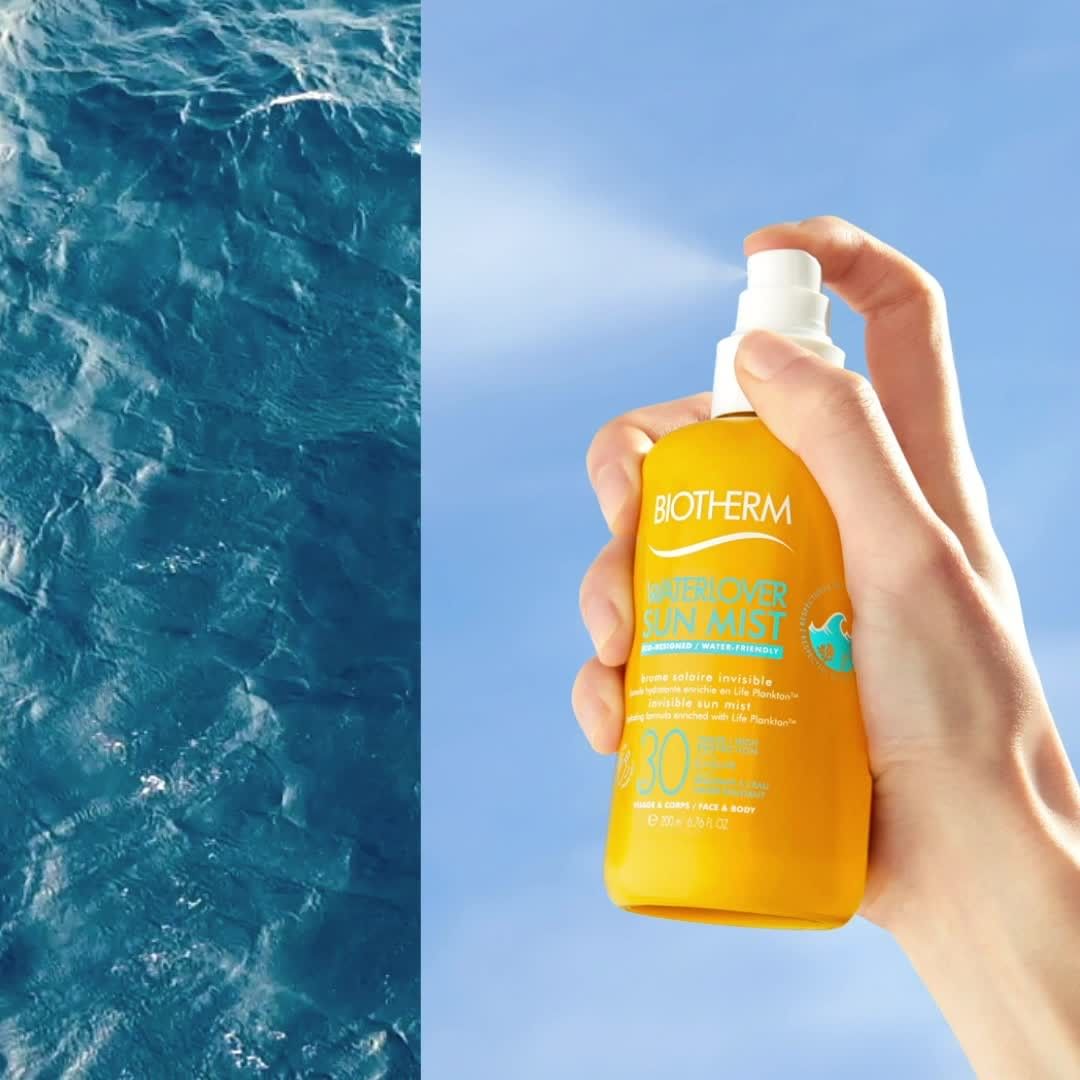 BIOTHERM - SOUND ON 🎧🌊 Shake and spritz on your skin, for high protection not harmful to the oceans!

Our Waterlover Sun Care is the gift that gives twice. 
#Biotherm #BiothermFamily #BeAWaterLover