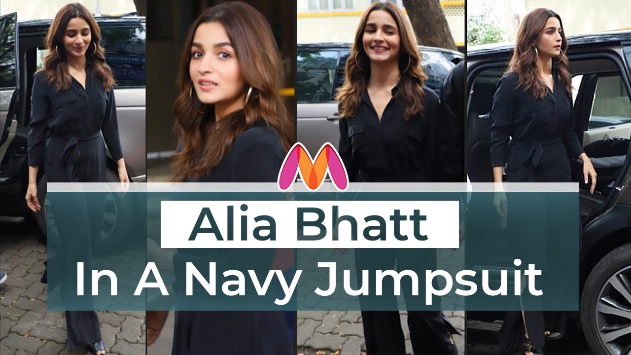 Alia Bhatt In #NavyJumpsuit Look | B'town Style Under 3 | Myntra