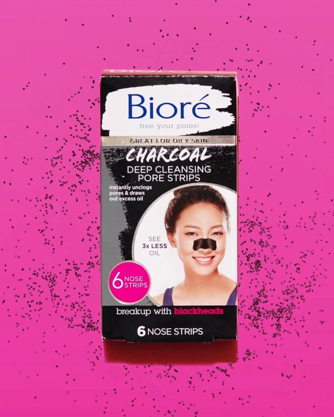 Bioré Skincare - Bioré Charcoal Pore Strips work like a super magnet to instantly remove those deep down pore clogs 👏🏽