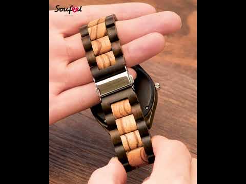 SOUFEEL Personalized Photo Wooden Watch