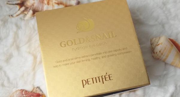 Гидрогелевые патчи для глаз Petitfee Gold&Snail hydrogel eye patch фото