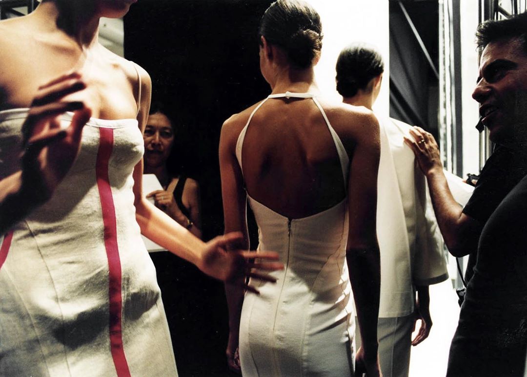 narciso rodriguez - Backstage moments with @KarolinaKurkova and @DianaDondoe before the Narciso Rodriguez Spring 2004 show. 
Photo by @jackyblue__.
#NARCISO #narcisorodriguez #throwback #tbt