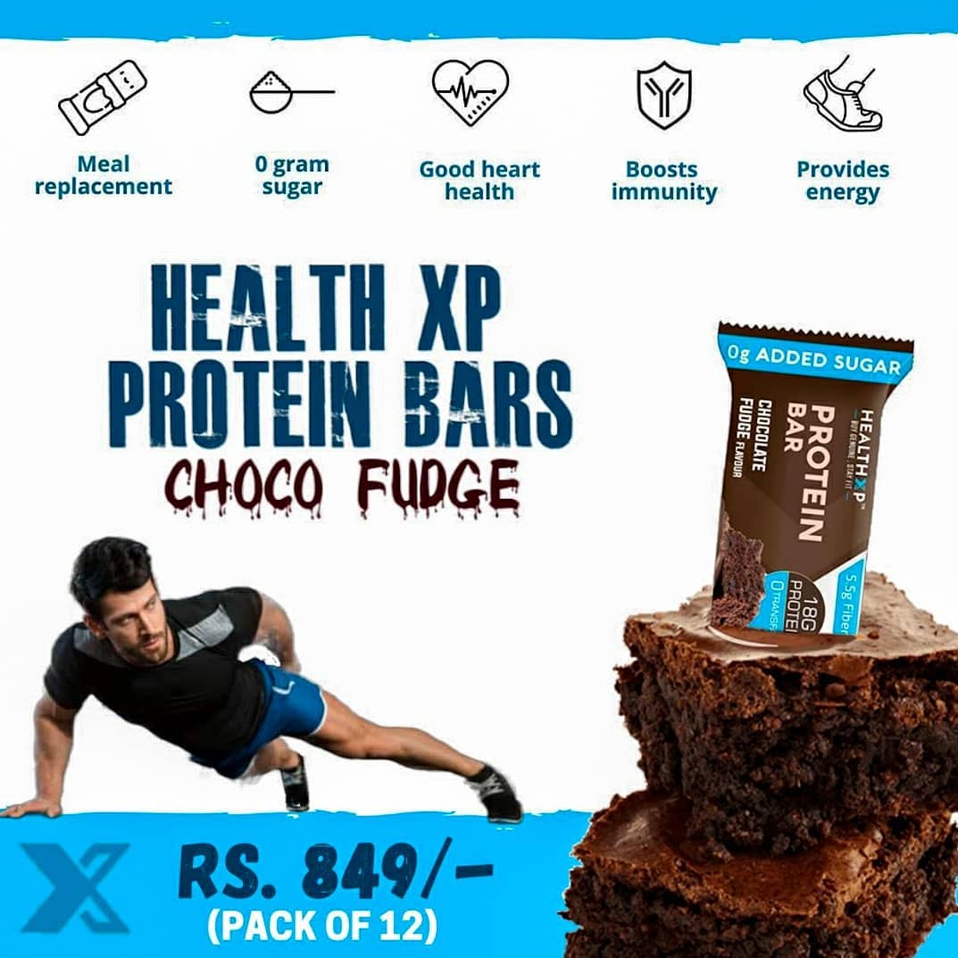 HealthXP® - It is the perfect bar for daily consumption whenever you need a boost and is designed to deliver the best taste without added sugar🚴🏻‍♂️.
-
Available In 5 Amazing flavours 😍 -
1. Chocolate...