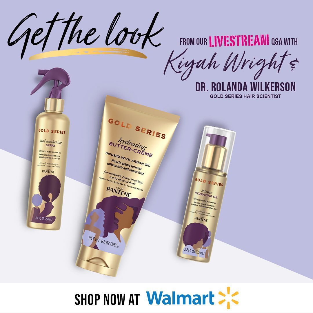 Pantene Pro-V - Scientists like Dr. Ro developed Gold Series especially for natural, relaxed, and transitioning hair and stylists like @KiyahWright1 helped perfect them. Now, you can bundle your faves...