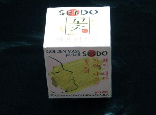 Маска-пленка для кожи лица Sendo Golden Mask peel-off ANTI-AGE фото