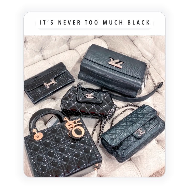 The Luxury Closet - Black is always a go to handbag color.. Check out our website and app to find your perfect go to hand bag www.theluxurycloset.com

لا يمكن الاستغناء عن الحقيبة السوداء أبدًا.. تصف...