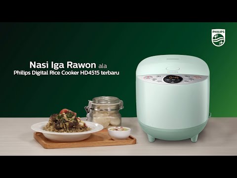 Nasi Iga Rawon ala Philips Digital Rice Cooker Terbaru