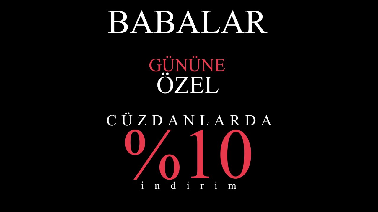 Cüzdanlarda Babalar Günü Kampanyası!