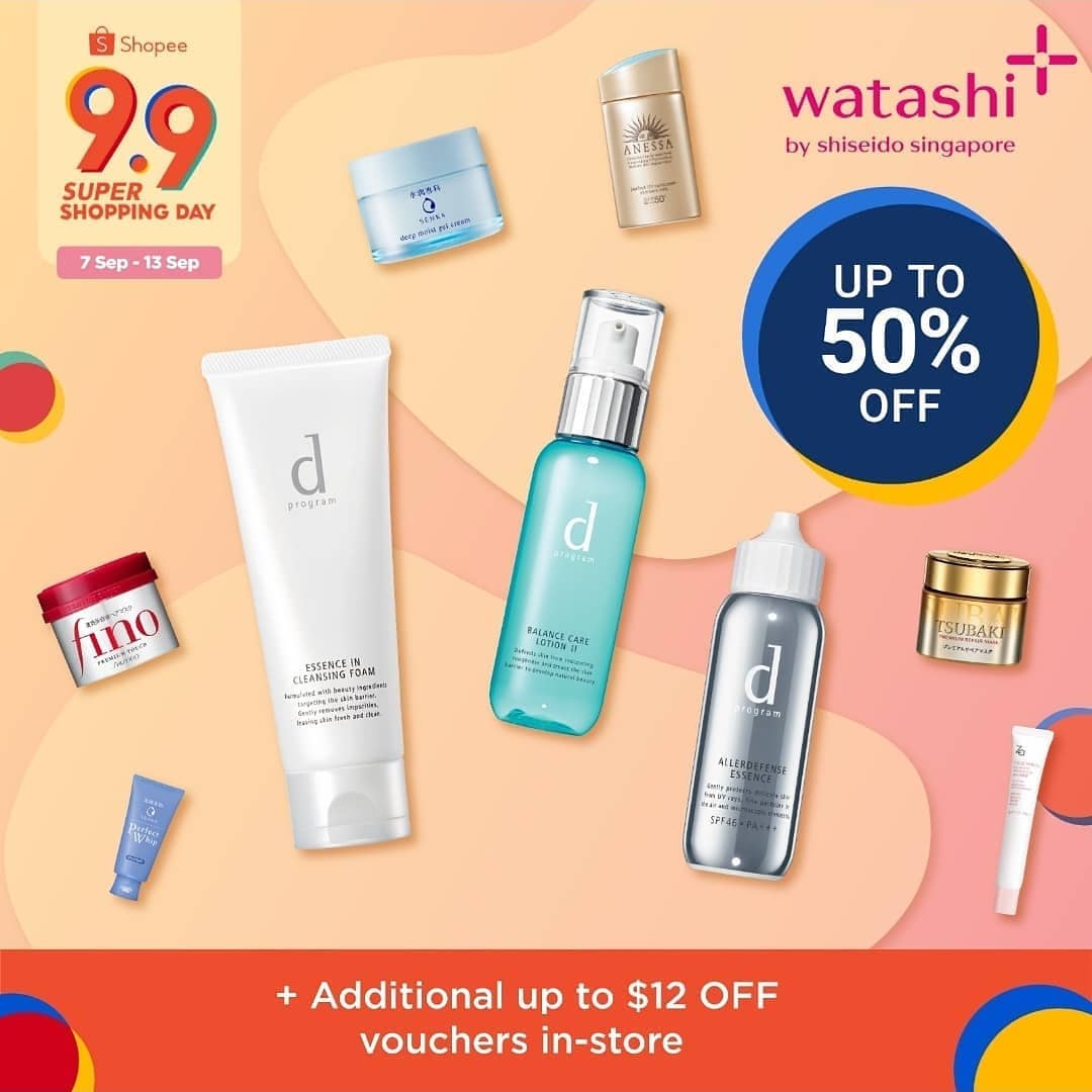 Official Tsubaki Singapore - Shopee 9.9 Super Shopping Day is finally here🔥 Enjoy amazing up to 50% OFF across your favourite Japanese🇯🇵brands @ WatashiPlus store! 

🛍 Be our Top Spender & Win Dyson A...