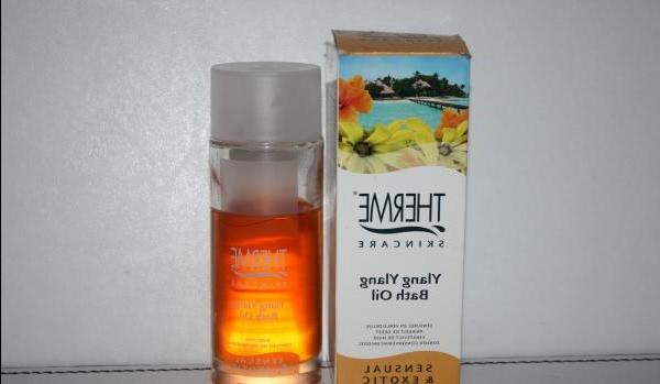 Therme Ylang Ylang Bath Oil is sensual and exotic - bath Oil Ylang Ylang - review