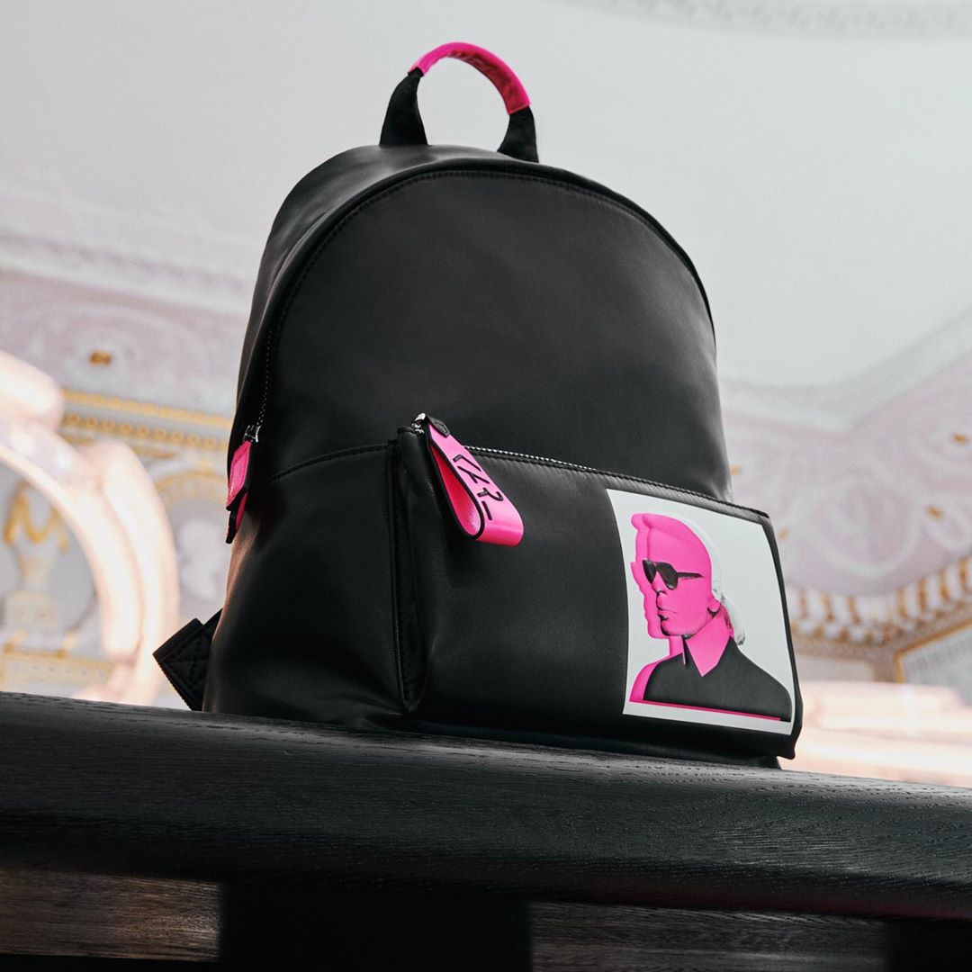 KARL LAGERFELD - No "back to school" look is complete without a statement backpack. Tap to shop! #KARLLAGARFELD #BACKPACK