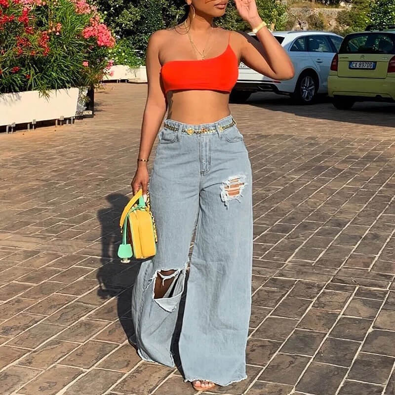 Whatlovely - Ripped Wide-Leg Jeans
🔍Search 'GE99074' link in bio.

#instagood #fashion #style #instafasion #beauty #standout #ootd #bestoftoday #onlineshopping #BoutiqueShopping #womenswear #womensfas...