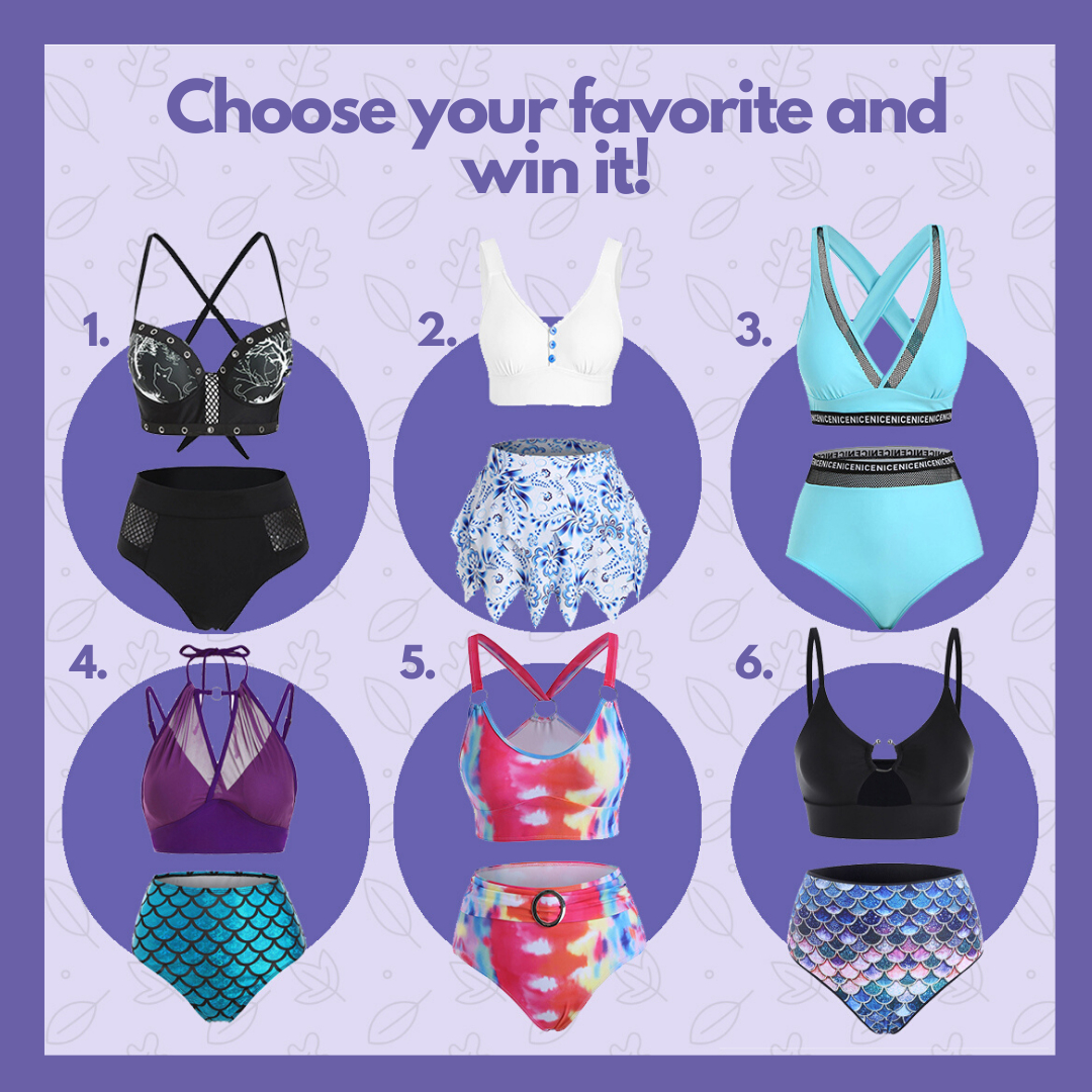 Dresslily - 🌴"👙It is always the right time for new cute swimwear!!⁣
🔥Let us know which one is your favorite and get it by free!!"⁣
🌟Find these and more styles here>>>https://bit.ly/2V7Lutk⁣
💕CODE: IG2...