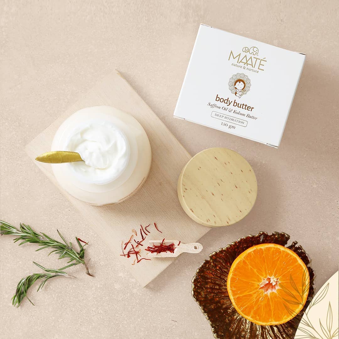 MAATÉ - Sunny ☀️ summers call for the goodness of oranges 🍊. Your little ones 👶🏻 deserve the hydrating care of fresh off the tree 🌳 ingredients. 
Our Baby Body Butter 🧈 provides the ultimate comfort...