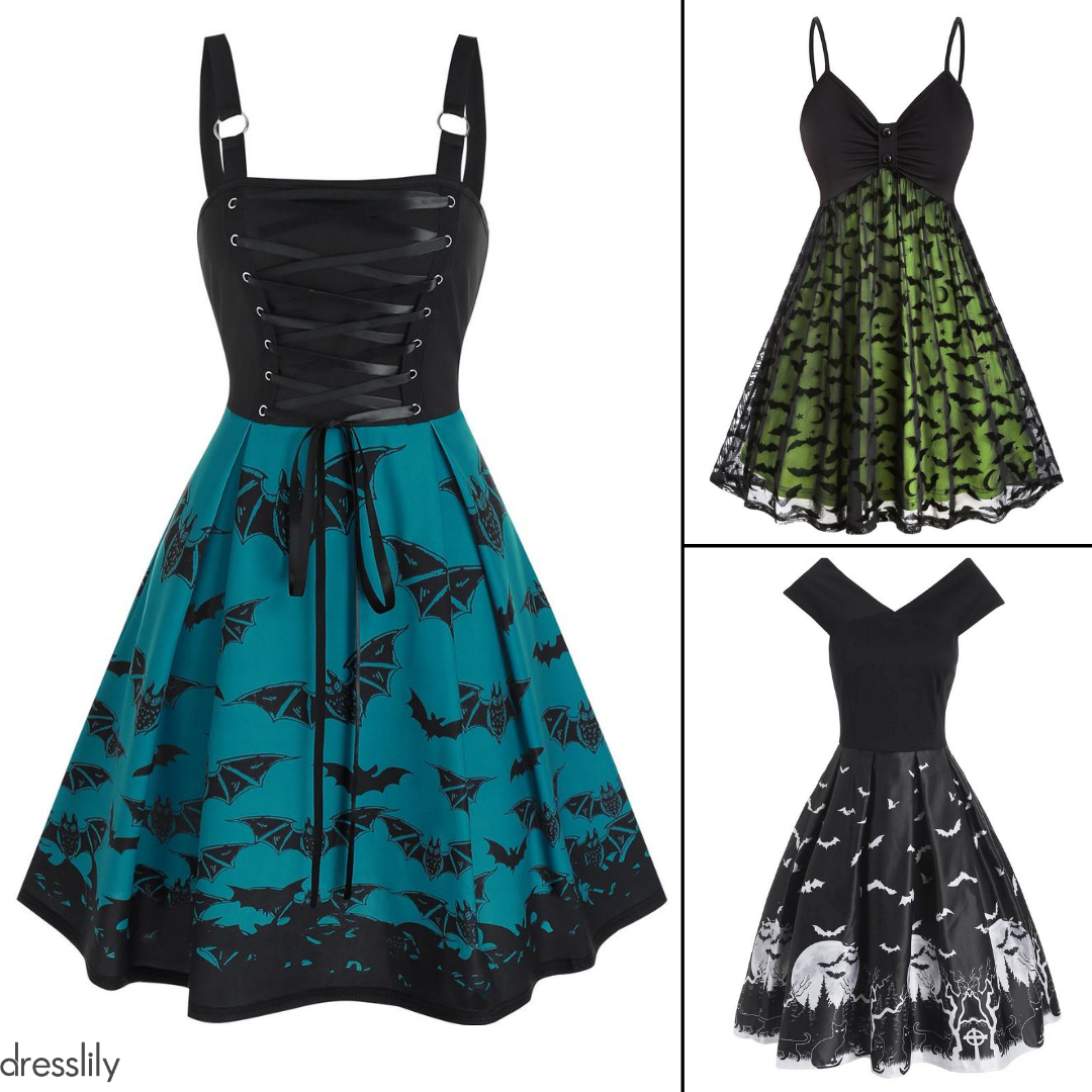 Dresslily - 🦇✨Bat prints!!⁣
👉Shop in our bio link!⁣
💕CODE: MORE20 [Get 22% off]⁣
#Dresslily