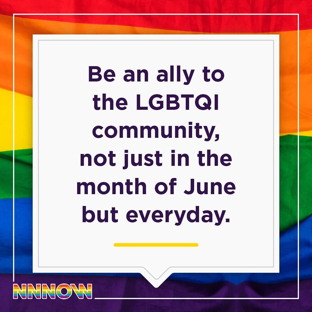 NNNOW - 🏳️‍🌈 Allyship goes a long way in breaking down prejudices and creating awareness.It's time to show support to your LGBTQI friends not just in the month of June but everyday.🏳️‍🌈 Be an Ally, be...