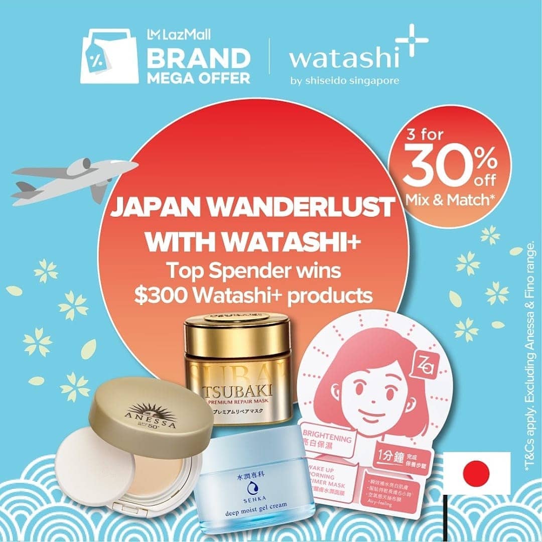 Official Tsubaki Singapore - [BRAND MEGA OFFER] Couldn’t decide what to buy at our LazLIVE session yesterday? Our Watashi Plus store is extending these great offers (even better) from now till 10 Oct!...