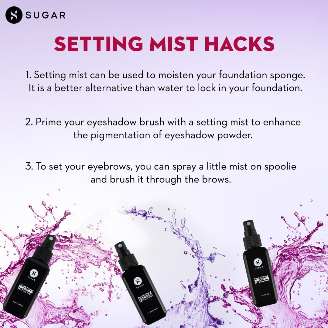 SUGAR Cosmetics - Don’t we all love some good makeup hacks? ⁠
.⁠
.⁠
💥 Visit the link in bio to shop now.⁠
.⁠
.⁠
#TrySUGAR #SUGARCosmetics #MakeupEssentials #SettingMist #ProductLaunch #SettingMist #Se...