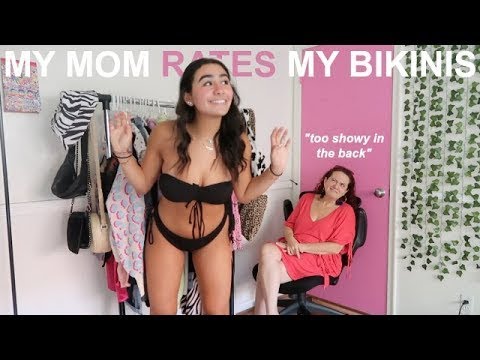 Tamara Avinami - my COLOMBIAN MOM rates my *scandalous* ZAFUL bikinis...