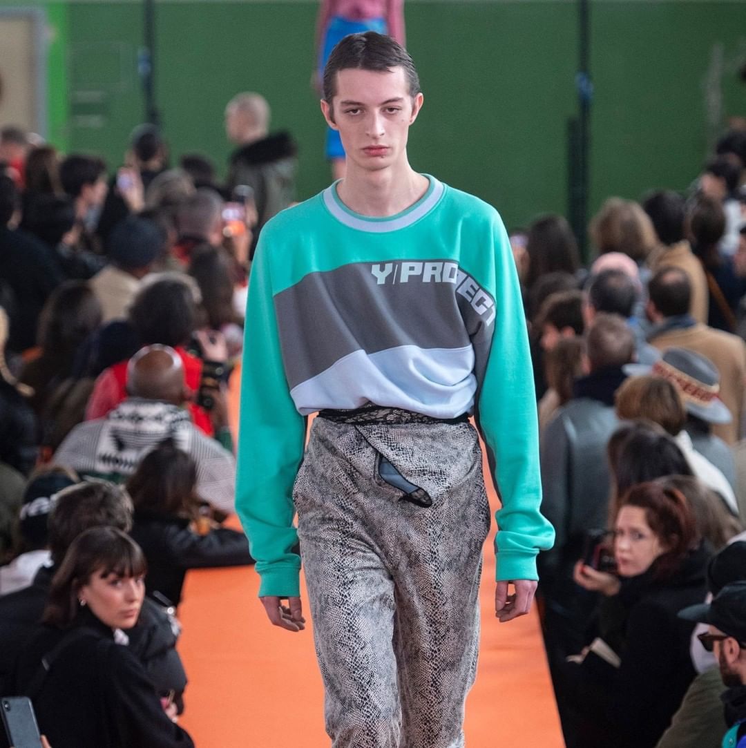 A N T O N I O L I . E U - Runway look: @yproject_official  multicolor twisted logo sweatshirt