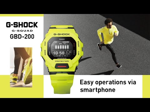 CASIO G-SHOCK GBD-200 : Easy operations via smartphone