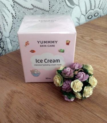 Крем-маска для лица LOREN cosmetic ПЛОМБИР неотложная помощь Yummmy skin care Ice cream фото