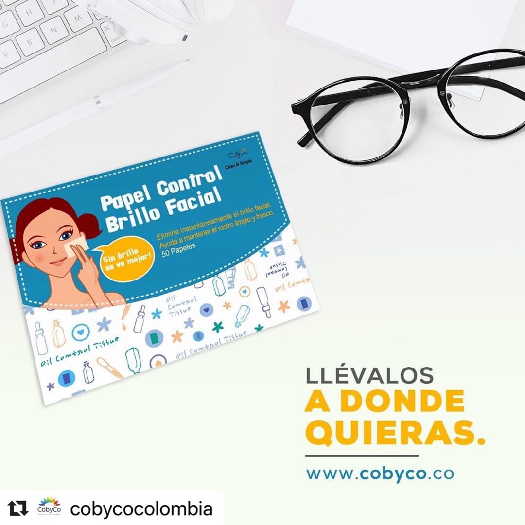 Cettua Colombia - #Repost @cobycocolombia with @make_repost
・・・
¿Estás trabajando, estudiando, almorzando o haciendo cualquier actividad y sientes tu piel grasosa?

Utiliza el Papel Control Brillo Fac...