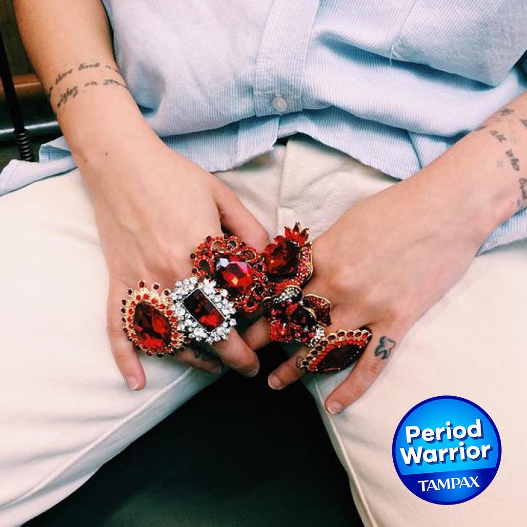Tampax Tampons Official - Time to tell you more about a #periodwarrior: @lilimurphyjohnson. The British jewelry designer is so over the stigma and shame still associated with periods (we agree). So sh...