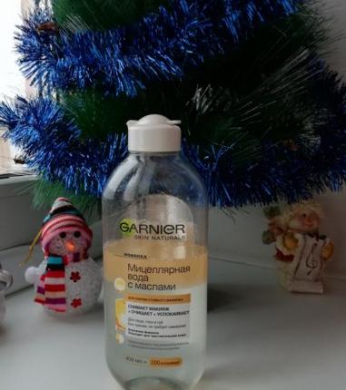 Мицеллярная вода Garnier С Маслами Skin Naturals для снятия стойкого макияжа фото