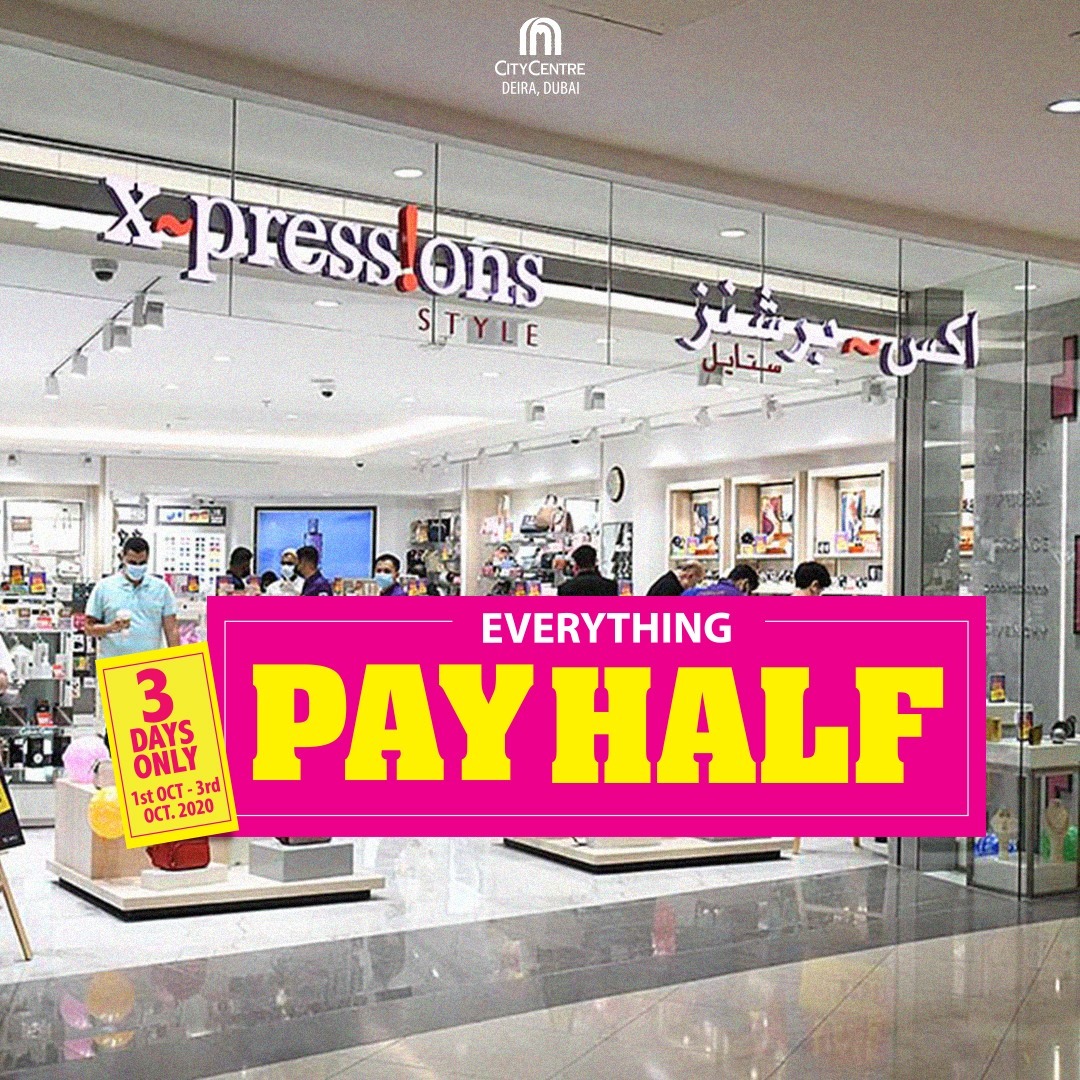 Xpressions Style - 🔈Pay Half at Xpressions Style - City Center, Deira.📆 3Day's Only. don't miss it! 😱 Valid till 3rd Oct, t&c apply  https://bit.ly/3cJV0ug