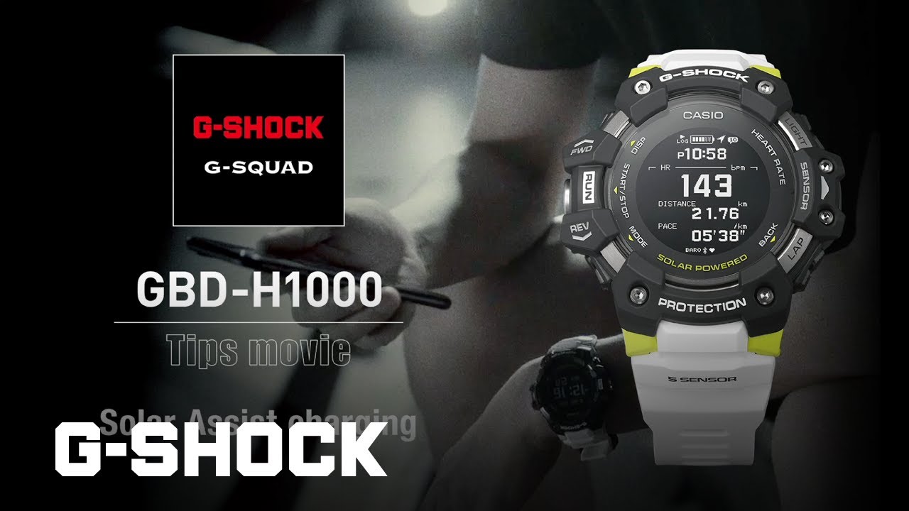 GBD-H1000 Tips movie - Solar Assist charging: CASIO G-SHOCK