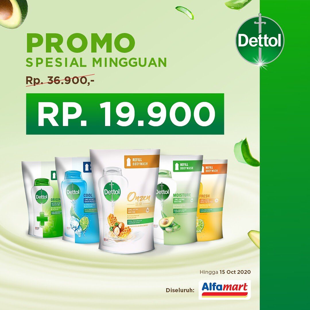 Dettol Indonesia - Perlindungan kulit dari kuman kini lebih hemat. Dapatkan Sabun Mandi Dettol kemasan 410g varian apa saja hanya dengan Rp19.900,- di Alfamart terdekat!
Promo ini berlaku hingga tangg...