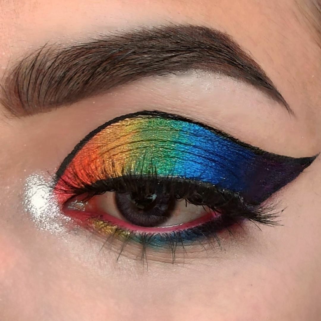 SUGAR Cosmetics - Beauty lies in the eyes of the beholder and in every colour! 🌈⁠
In frame: @palaks_makeup⁠
⁠
Products used: ⁠
🌈 Stroke Of Genius Heavy-Duty Kohl 02 Purple Rain & 06 Blue Skies ⁠
🌈 Eye...