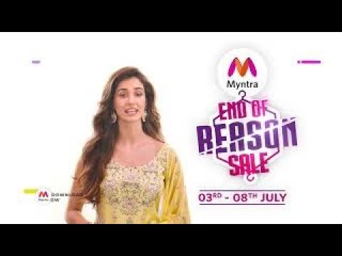 Myntra End Of Reason Sale is Now Live | 3rd to 8th July |  Disha Patani Styled By Myntra