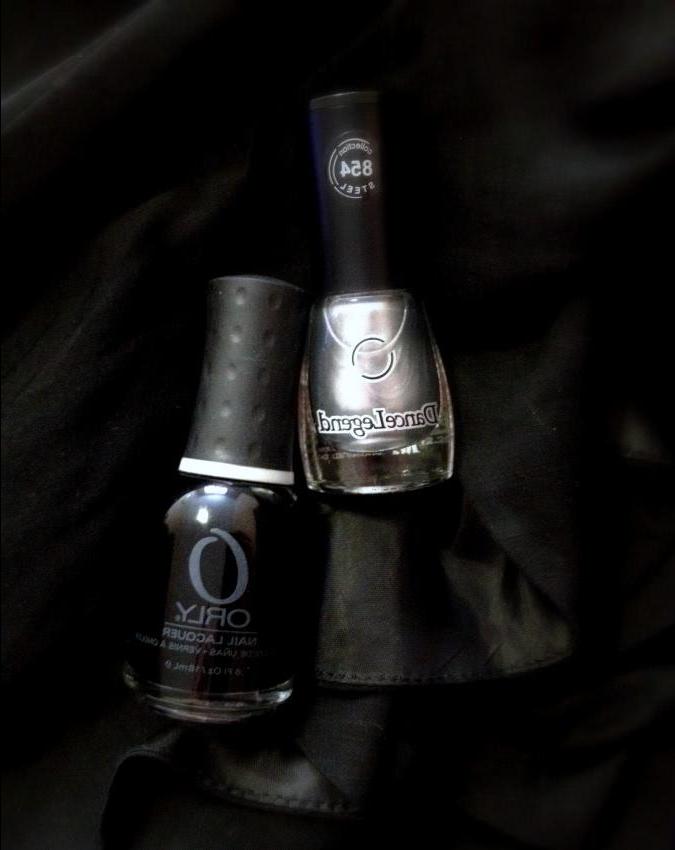 Orly Nagel Lack 40484 Liquid Vinyl и Tanz-Legende Steel collection 854 Katana - rezension