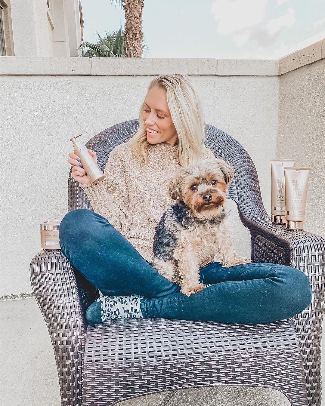 Schwarzkopf Professional - *Ahem* we know you’re looking at the cute puppy (we are too)…BUT the struggle with brassiness has been REAL for blondes unable to get to the salon – follow @whitneyyprice’s...